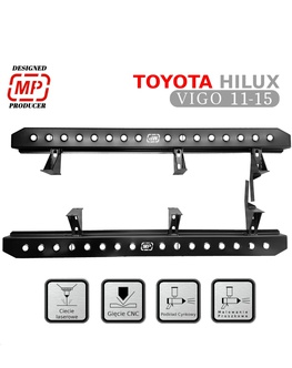 Bočné prahy Rock slider pre Toyota Hilux po facelifte r.2011-2015