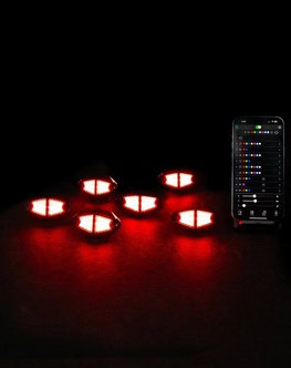 RGB Rock Lights - 6 Pack