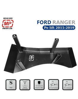 Čierny oceľový kryt nádrže AdBlue pre Ford Ranger T6 (Facelift 2015-2019)