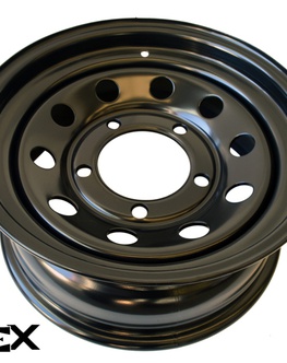 TYREX Oceľový disk 7x16 + 8 MODULAR - Čierny