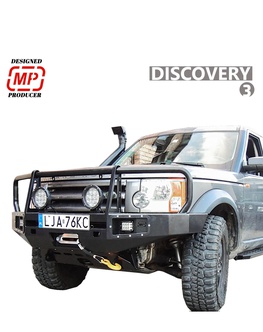 Predný nárazník na HD4 na Land Rover Discovery III s orámovaním