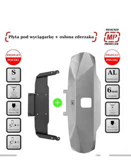 Sada krytu a montážnej platne pod naviják pre Discovery 5 2021+