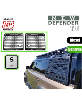 Ochranné kryty bočných okien pre Defender 110