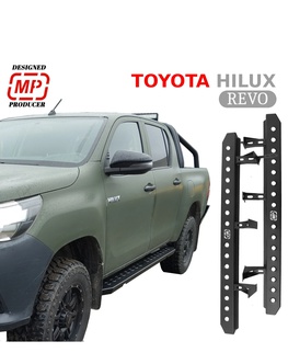 Bočné prahy pre Toyota Hilux 2016 -2022 Rock sliders