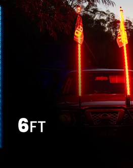 LED svietiaca anténa180cm LED Whip Lights