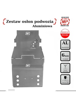 Hliníkové kryty motora, prevodovky a prídavnej prevodovky Discovery 5