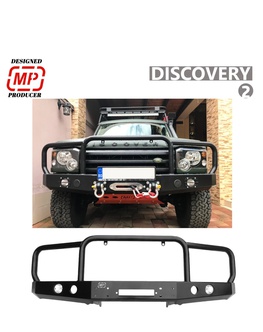 Predný nárazník HD2 na Discovery II s oramovaním a hmlovkami