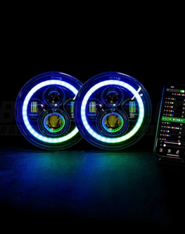 7" 'Halo' LED predné svetlá pre Nissan Toyota