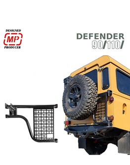 Držiak rezervného kolesa HD2 s panelom pre Land Rover Defender