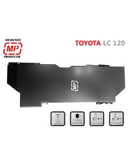 Oceľový kryt palivovej nádrže čierny pre Toyota Land Cruiser 120