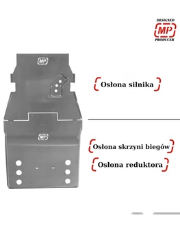 Hliníkové kryty motora, prevodovky a prídavnej prevodovky pre Discovery 5 2021+